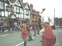 The Horn Dance outside The Crown Inn